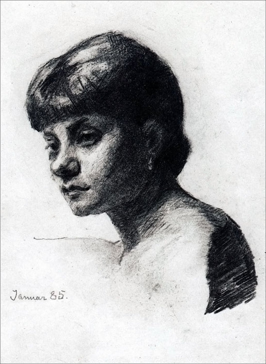 Andrea, vintage artwork by Marie Triepcke Kroyer, 12x8" (A4) Poster
