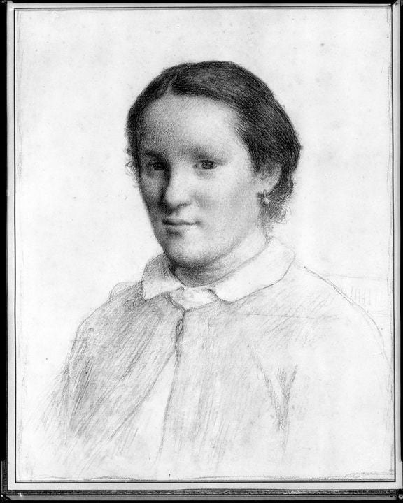 Portrait of Madame Alfred Sensier, vintage artwork by Jean-François Millet, A3 (16x12") Poster Print