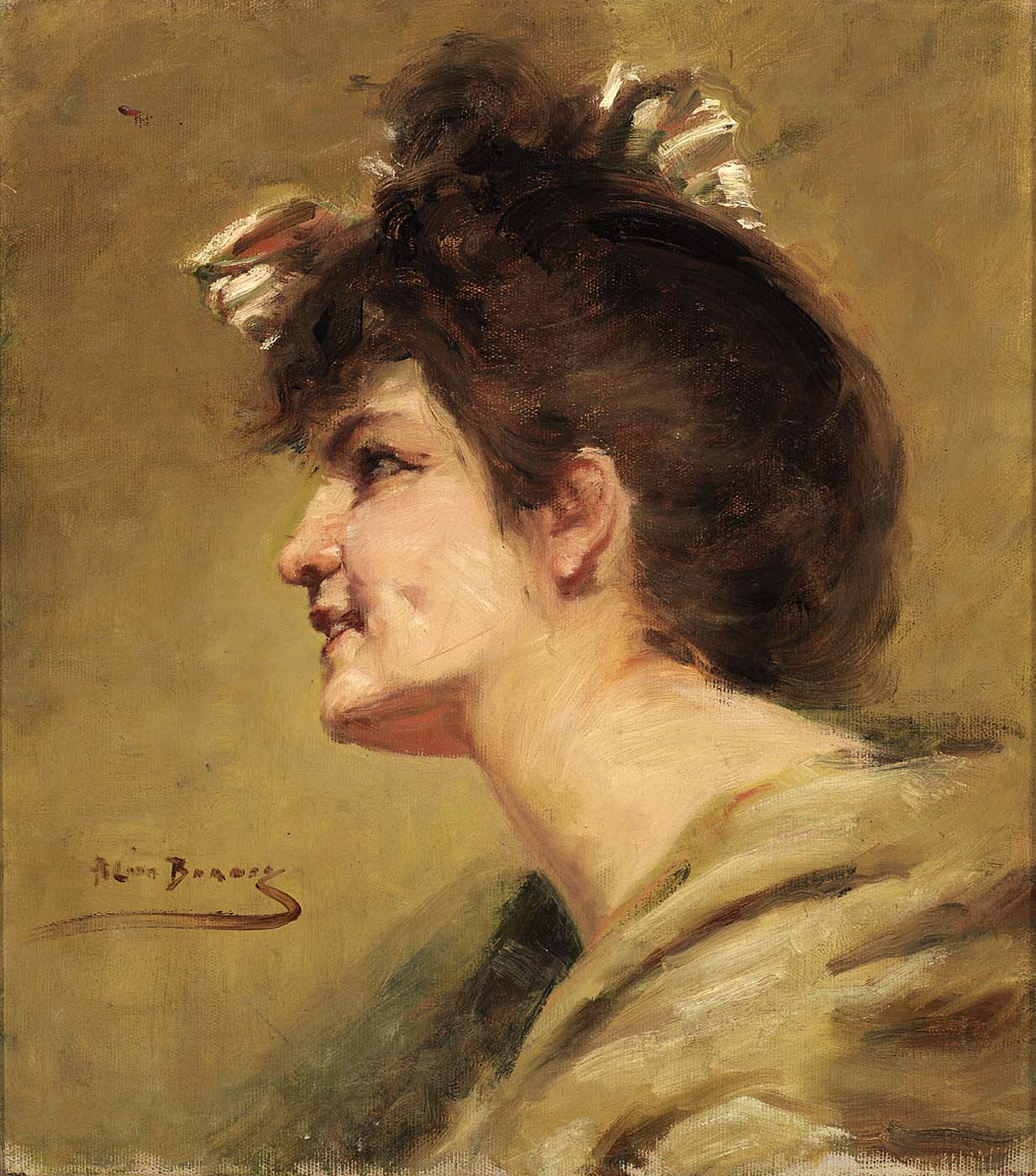 The Dimple by Alice Pike Barney,A3(16x12")Poster