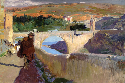 Blind Man of Toledo, vintage artwork by Joaquin Sorolla y Bastida, 12x8" (A4) Poster
