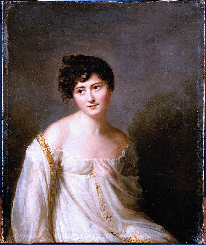 Juliette Recamier, vintage artwork by Firmin Massot, 12x8" (A4) Poster