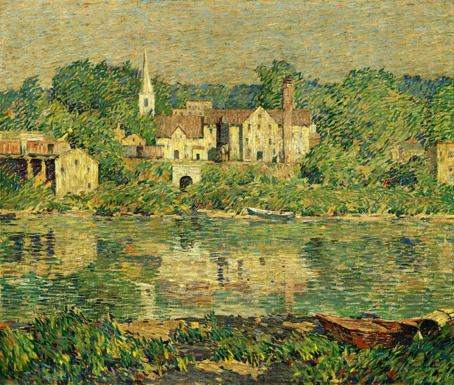 The Green River, vintage artwork by Robert Spencer, 12x8" (A4) Poster