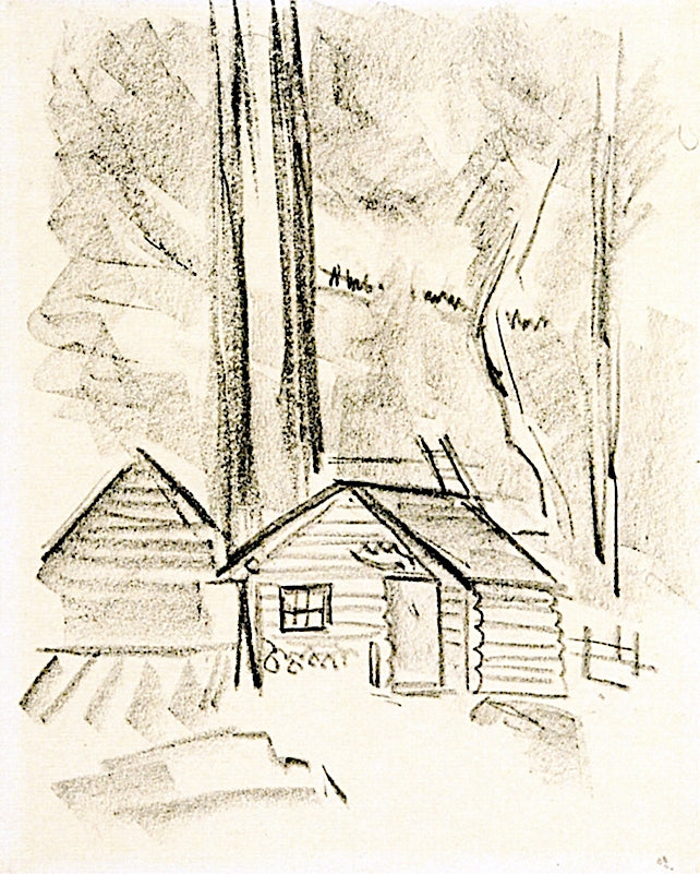 Cobbs Camp II, vintage artwork by Marsden Hartley, 12x8" (A4) Poster