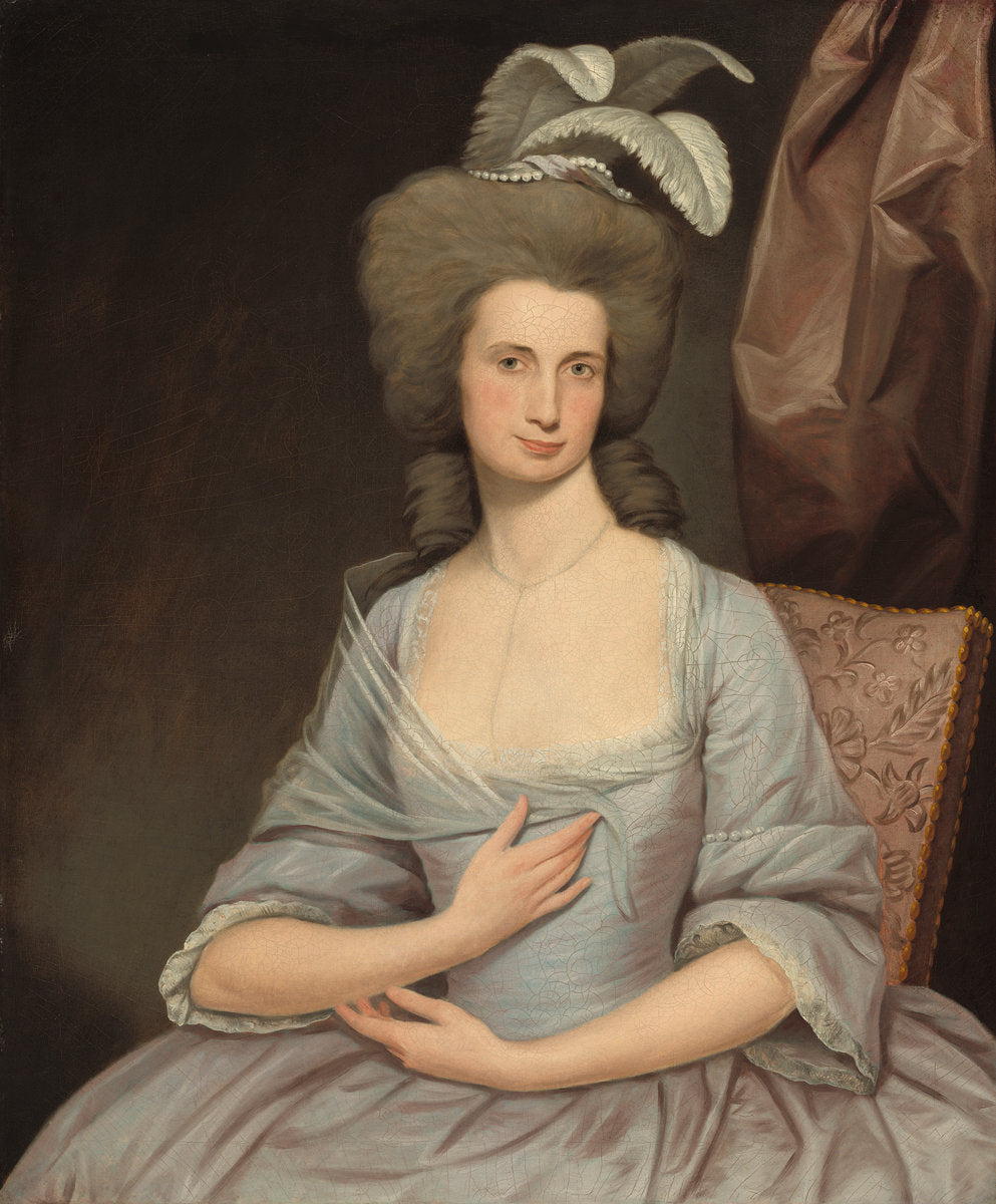 Elizabeth Stevens Carle, vintage artwork by Joseph Wright, 12x8" (A4) Poster