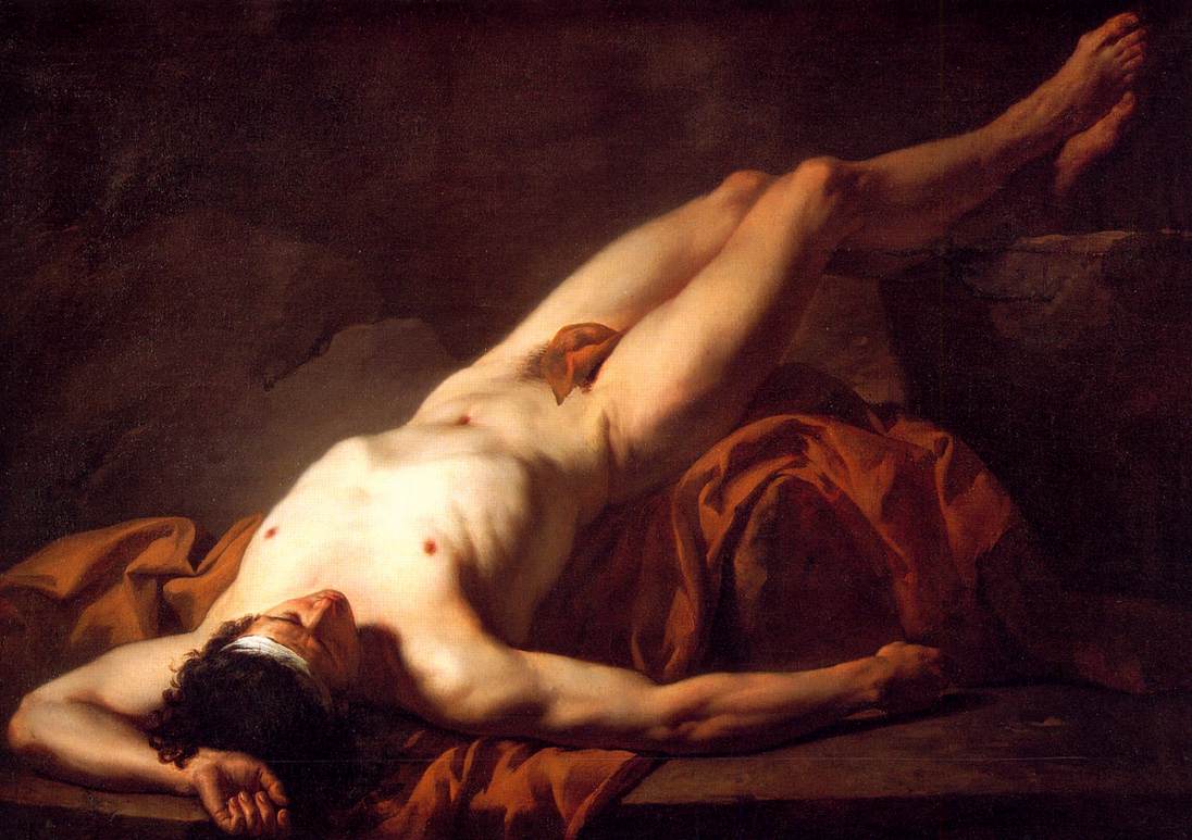 Hector, vintage artwork by Jacques-Louis David, 12x8" (A4) Poster