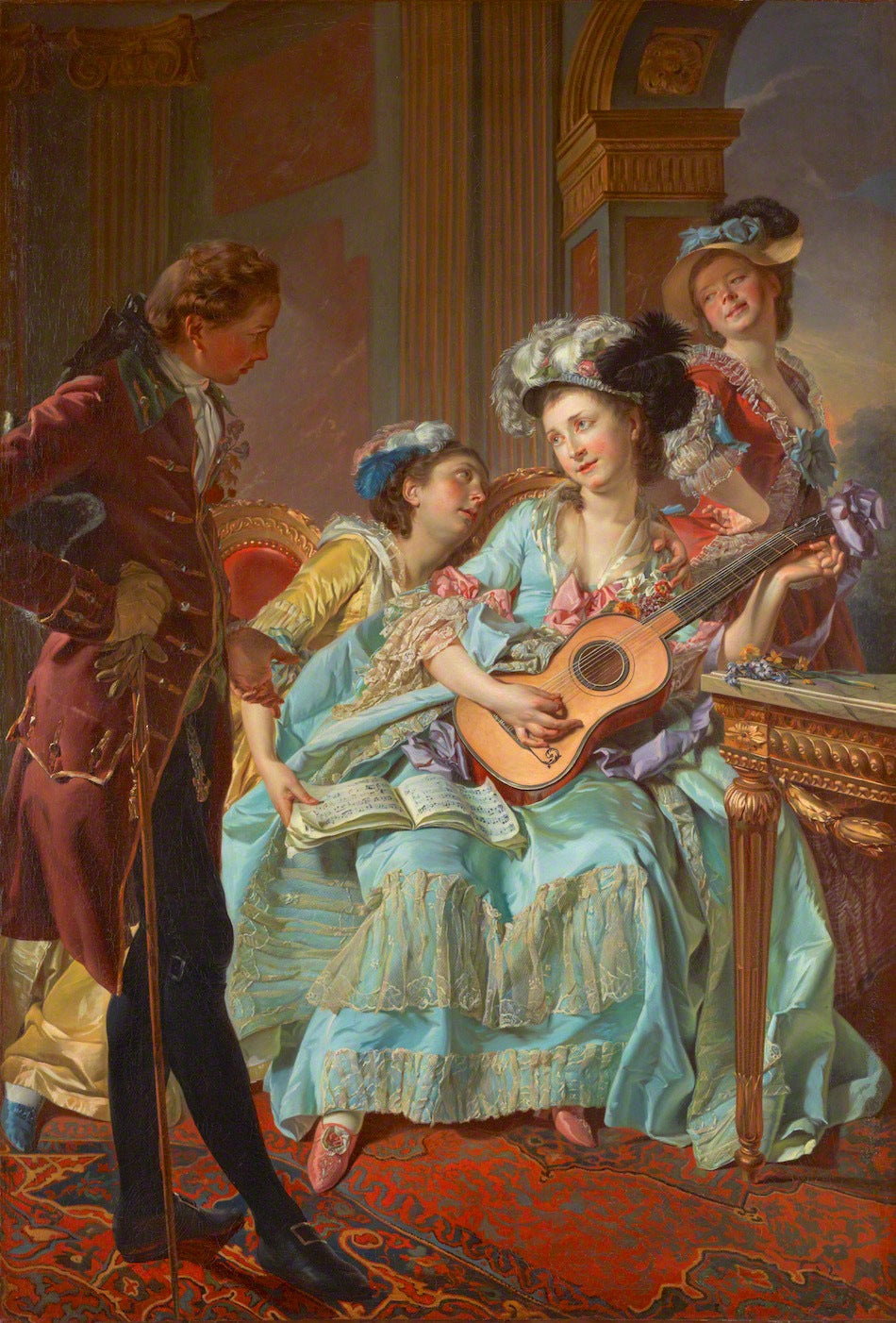After the Soiree, vintage artwork by Louis de Trinquesse, 12x8" (A4) Poster