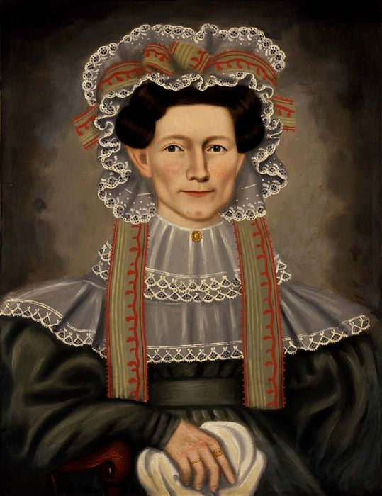 Lady of Squire Williams House, vintage artwork by Erastus Salisbury Field, A3 (16x12") Poster Print