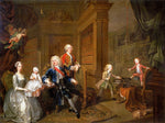 The Cholmondeley Family, vintage artwork by William Hogarth, 12x8" (A4) Poster