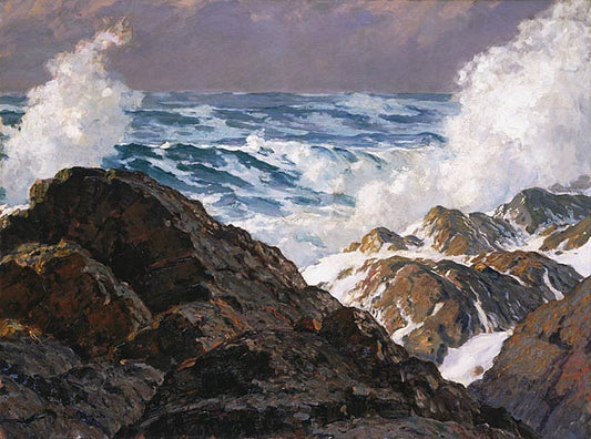 Storm Voices, vintage artwork by Paul Dougherty, 12x8" (A4) Poster