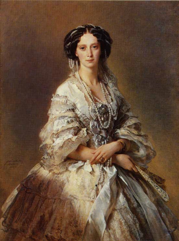 Empress Maria Alexandrovna, vintage artwork by Franz Xavier Winterhalter, A3 (16x12") Poster Print