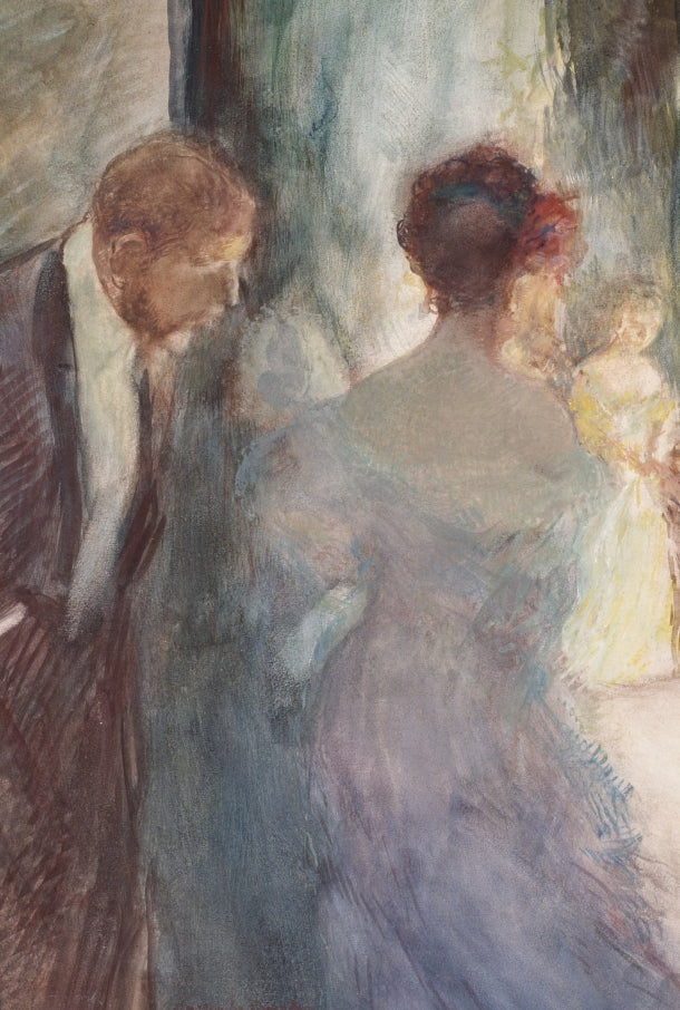 In the Opera, vintage artwork by Gaston La Touche, 12x8" (A4) Poster