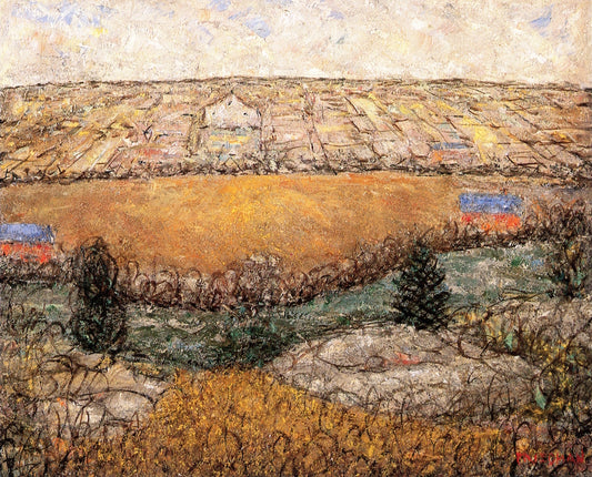 Deserted Farms, vintage artwork by Arnold Friedman, 12x8" (A4) Poster