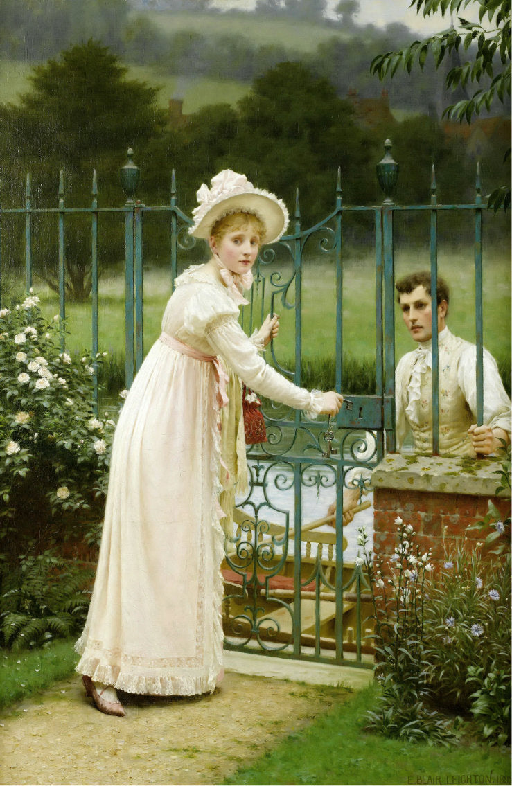Where there's a will, vintage artwork by Edmund Blair Leighton, 12x8" (A4) Poster