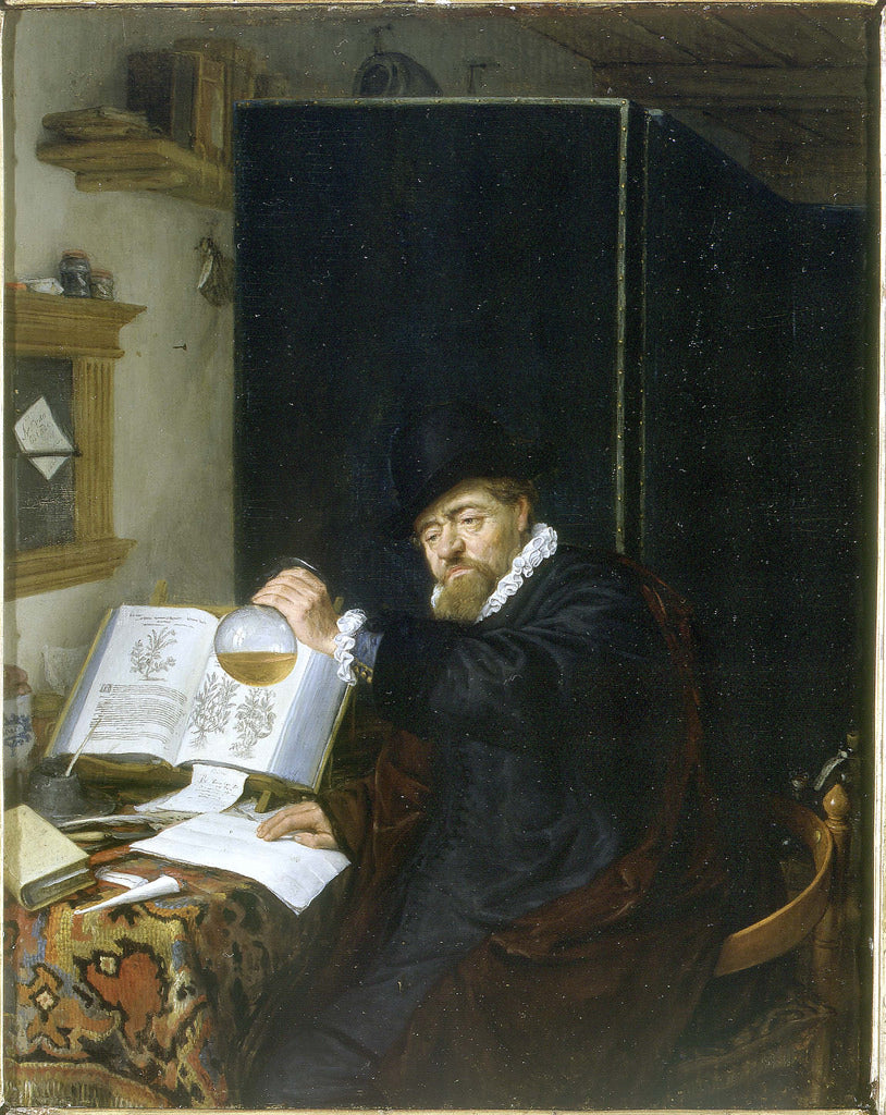 The Analysis, vintage artwork by Adriaen van Ostade, 12x8" (A4) Poster