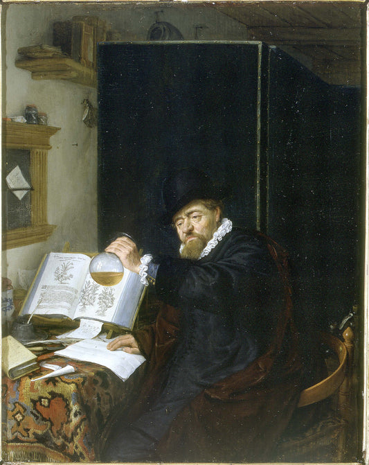 The Analysis, vintage artwork by Adriaen van Ostade, 12x8" (A4) Poster