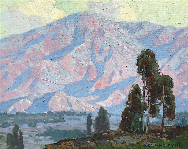 Lavender Hills by Edgar Alwyn Payne,16x12(A3) Poster