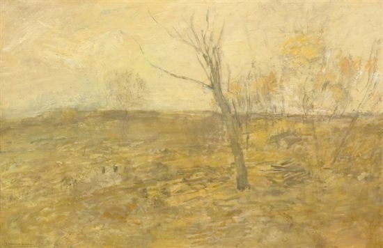 Edge of a Clearing, vintage artwork by J. Francis Murphy, 12x8" (A4) Poster