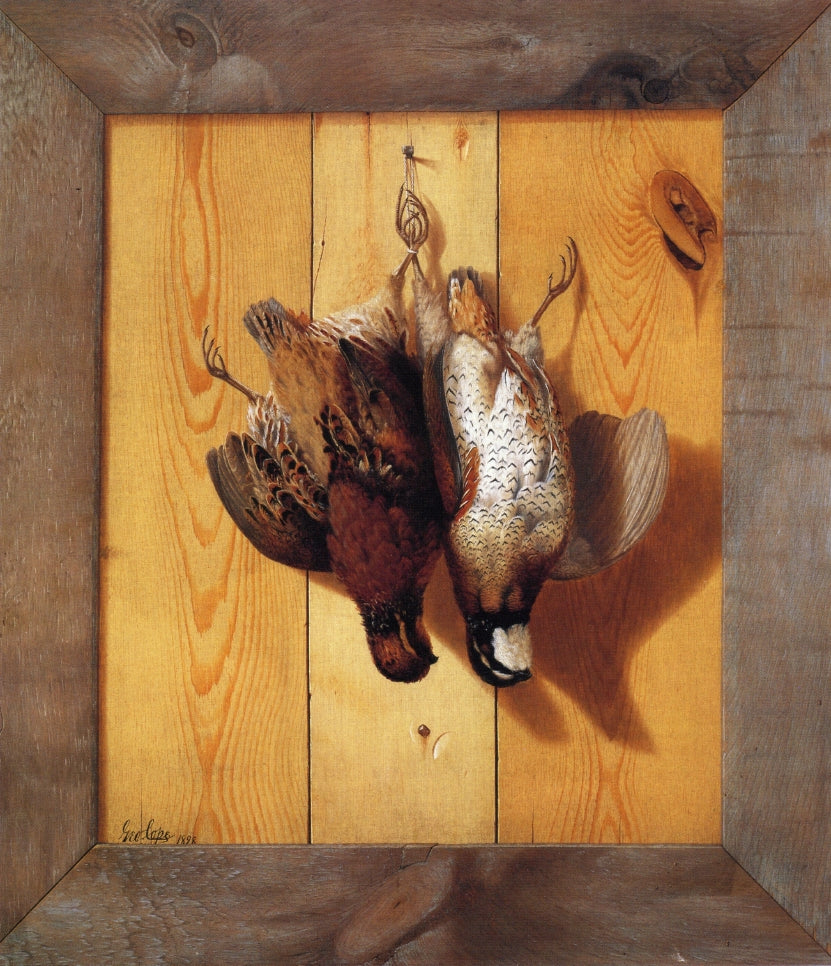 Hanging Quail by George Cope,A3(16x12")Poster