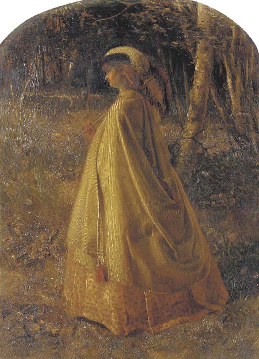 Sunday Morning, a Study, vintage artwork by John Bagnold Burgess, 12x8" (A4) Poster