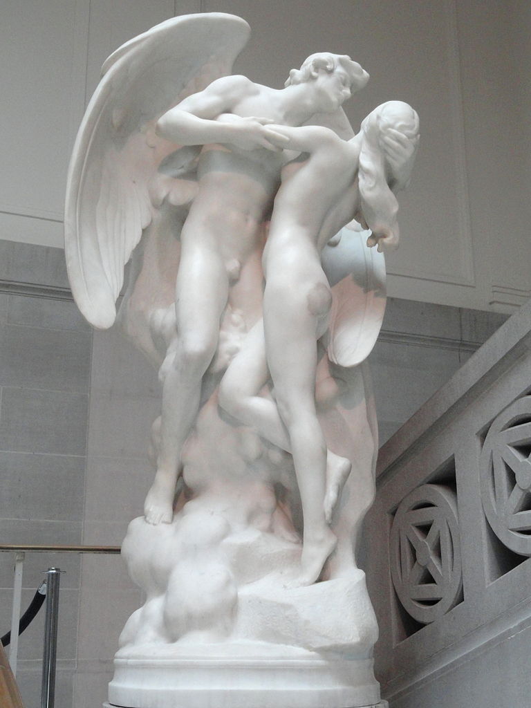 'The Sons of God Saw the Daughters of Men That They Were Fair', vintage artwork by Daniel Chester French, 12x8" (A4) Poster