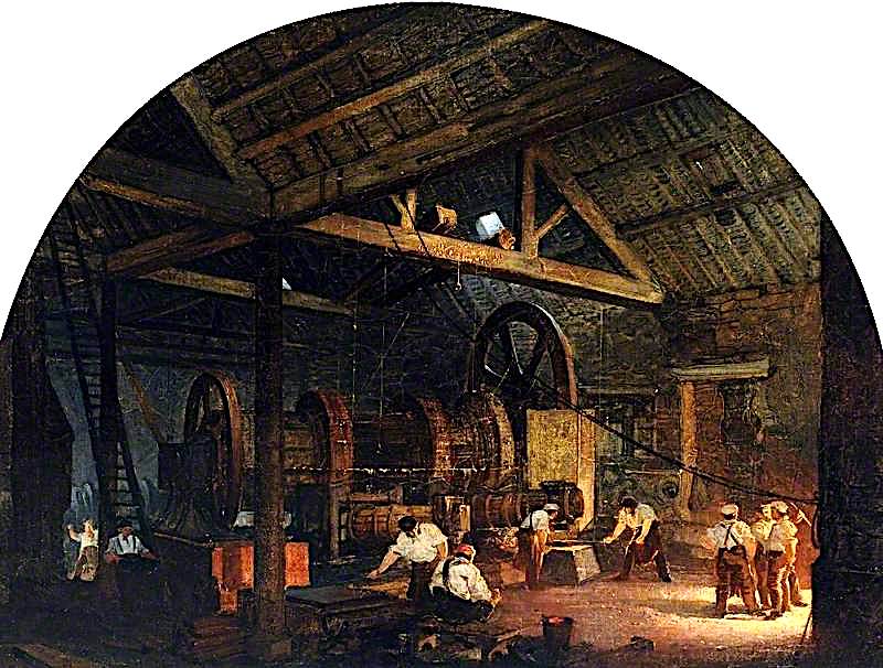 The Tilt Forge, vintage artwork by Godfrey Sykes, 12x8" (A4) Poster