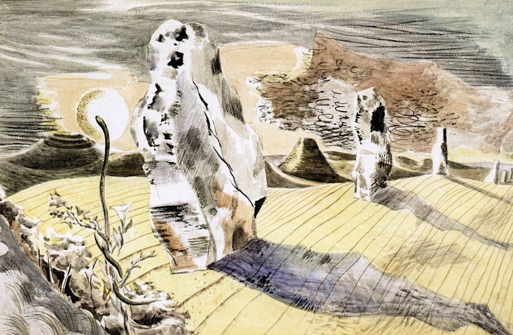 Landscape of the Megaliths by Paul Nash,16x12(A3) Poster
