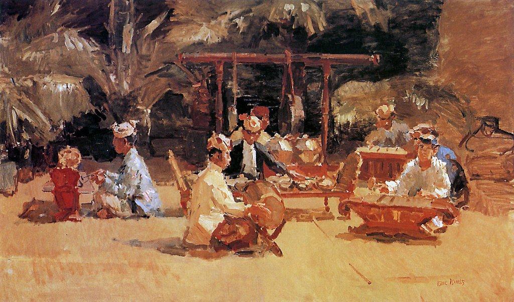 Gamelan Orchestra, Indonesia by Isaac Israels,A3(16x12")Poster