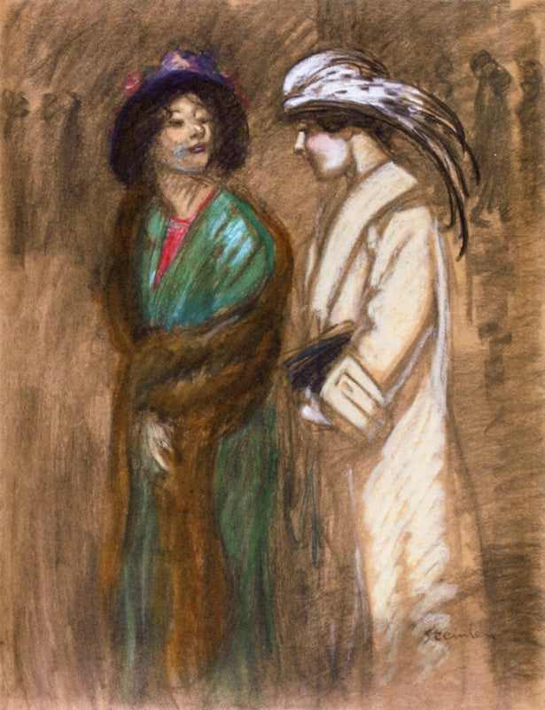 Exiting the Moulin Rouge by Theophile-Alexandre Steinlen,A3(16x12")Poster