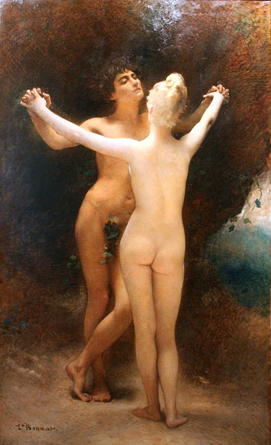 Idylle, vintage artwork by Leon Joseph Florentin Bonnat, 12x8" (A4) Poster