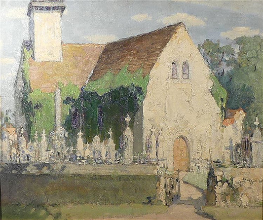 The Church by Pierre-Eugène Montézin,16x12(A3) Poster
