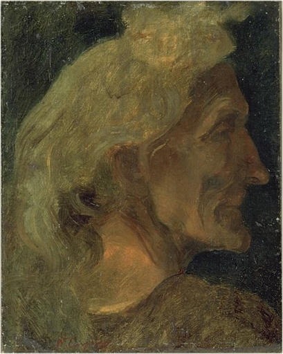 Head of an Actor, vintage artwork by Jean-Baptiste Carpeaux, 12x8" (A4) Poster