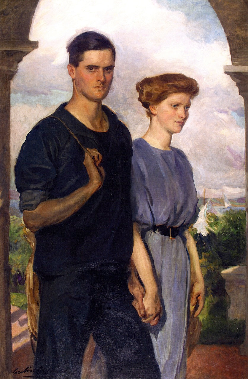 ummer (Mr. and Mrs. Henry Sandwith Drinker) by Cecilia Beaux,A3(16x12")Poster