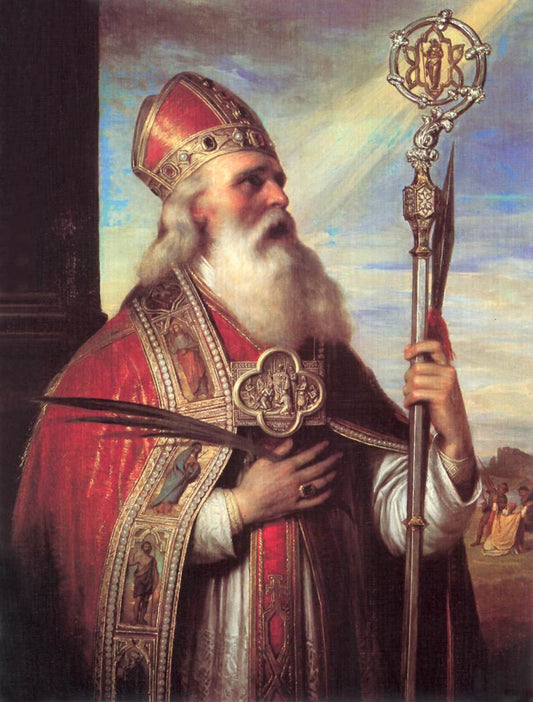 St. Adalbert, vintage artwork by Mihály Vorossipkas Kovács, A3 (16x12") Poster Print