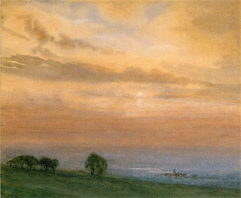 Sunset Vista, vintage artwork by Charles Harold Davis, 12x8" (A4) Poster