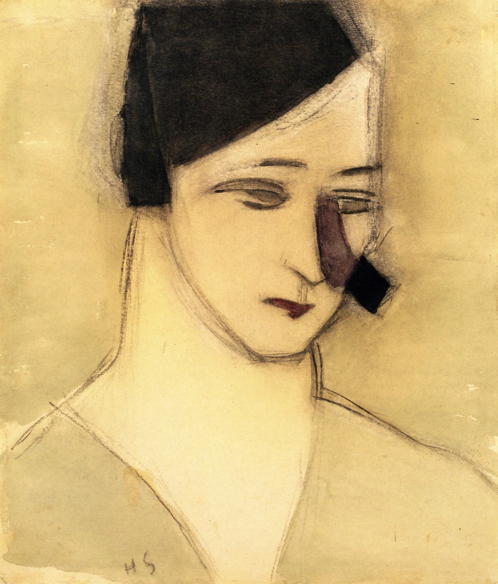 Mother from The Alarm by Helene Schjerfbeck,A3(16x12")Poster