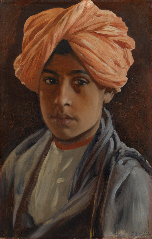 Ghulam Hassan, vintage artwork by Rudolph Swoboda, A3 (16x12") Poster Print