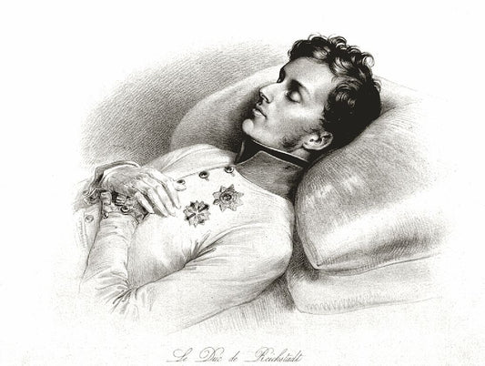 Napoleon II on His Deathbed, vintage artwork by Johann Nepomuk Ender, A3 (16x12") Poster Print