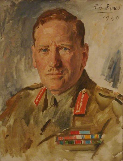 J E Auchinleck, CB, CSI, DSO, OBE by Reginald Grenville Eves,16x12(A3) Poster