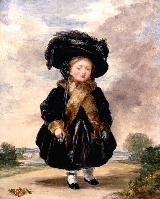 Princess Victoria, Aged Four, vintage artwork by Stephen Poyntz Denning, A3 (16x12") Poster Print