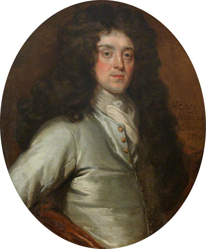 Henry Hamilton (b.c.1670), vintage artwork by John Baptist Medina, 12x8" (A4) Poster