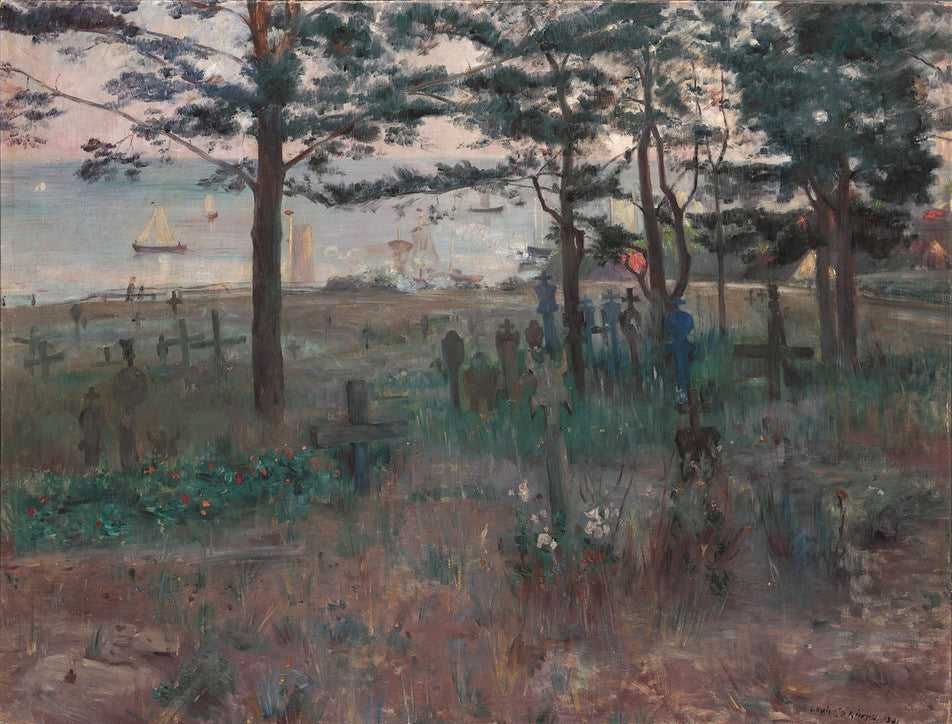  Cemetery in Nidden on the Kurische Nehrung by Lovis Corinth,A3(16x12")Poster