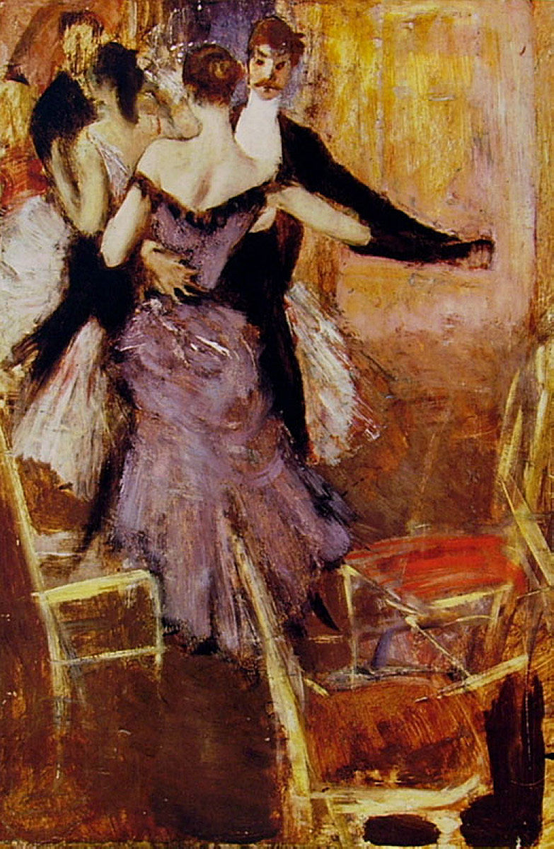 Ballerina in Mauve, vintage artwork by Giovanni Boldini, 12x8" (A4) Poster