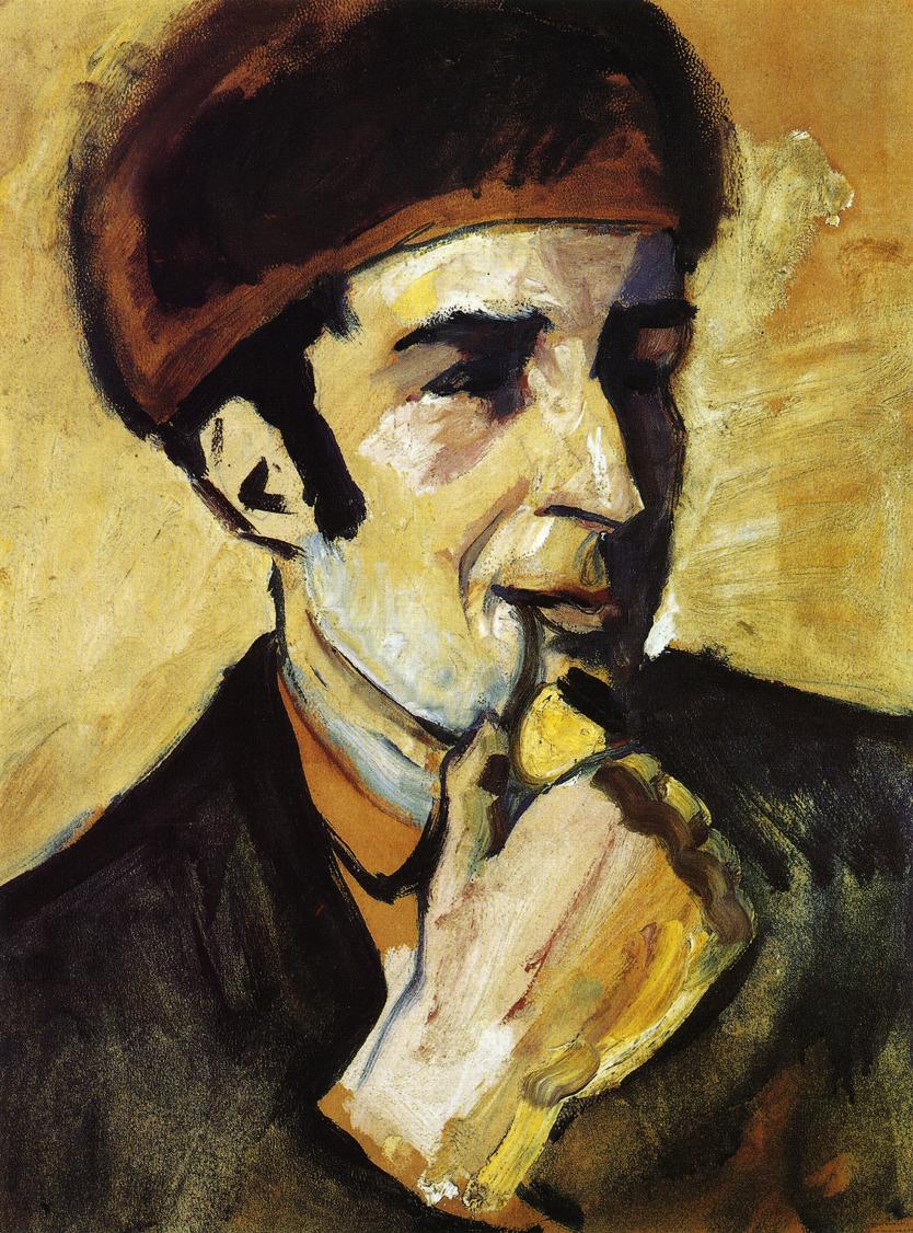 Portrait of Franz Marc by August Macke,16x12(A3) Poster