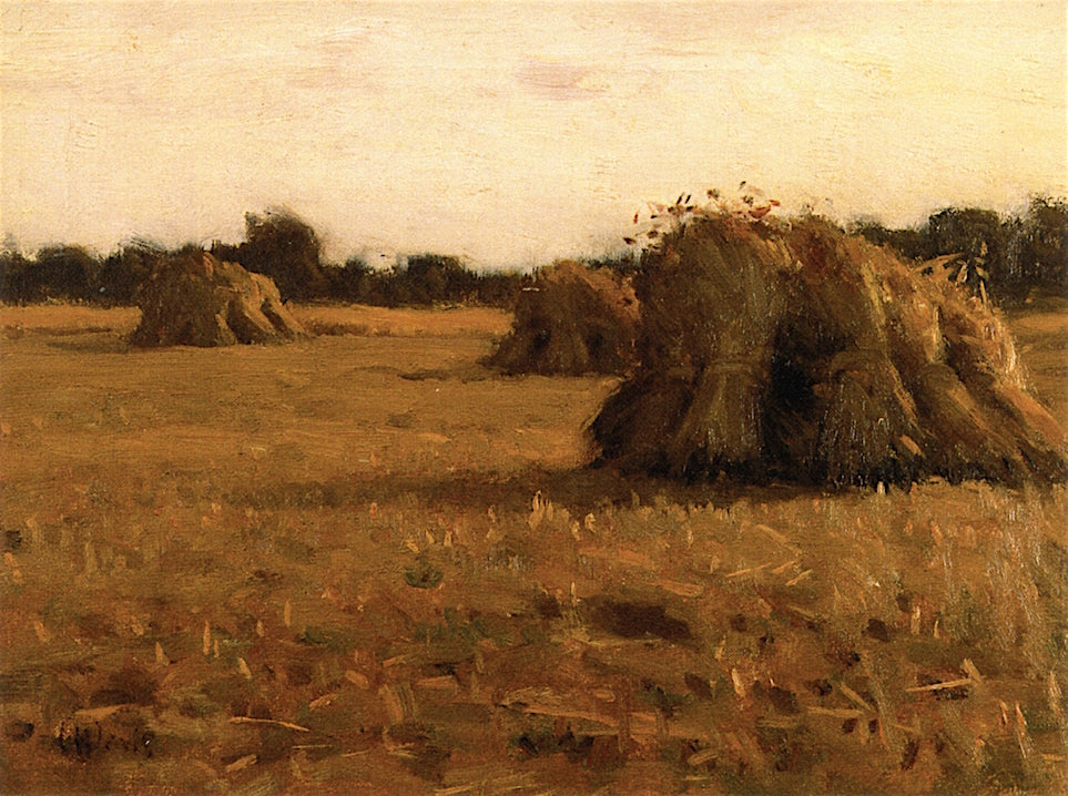 Haystacks, France by Charles Harold Davis,A3(16x12")Poster