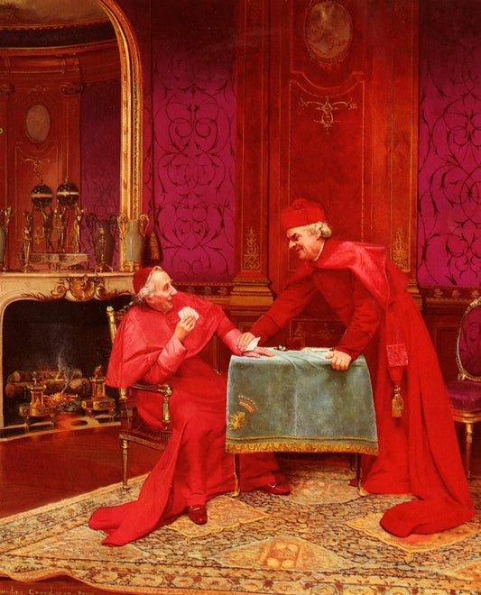 The Winning Hand, vintage artwork by Georges Croegaert, 12x8" (A4) Poster