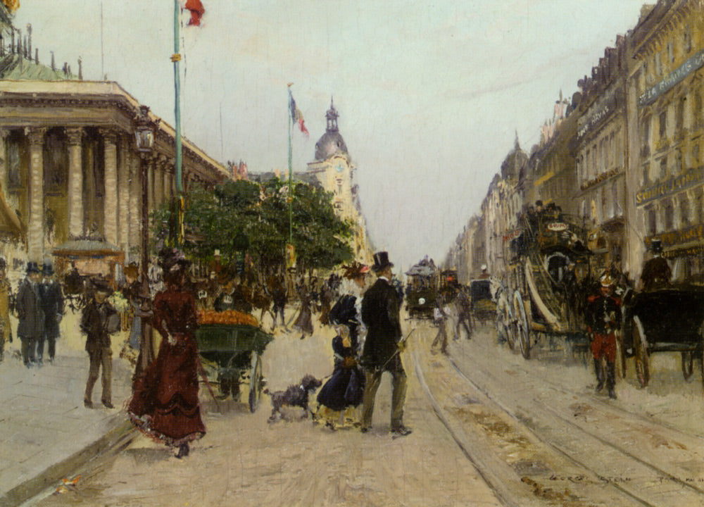 Rue du Colisee' by Georges Stein,A3(16x12")Poster
