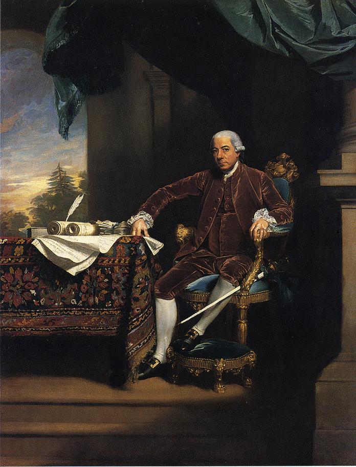 Henry Laurens, vintage artwork by John Singleton Copley, 12x8" (A4) Poster