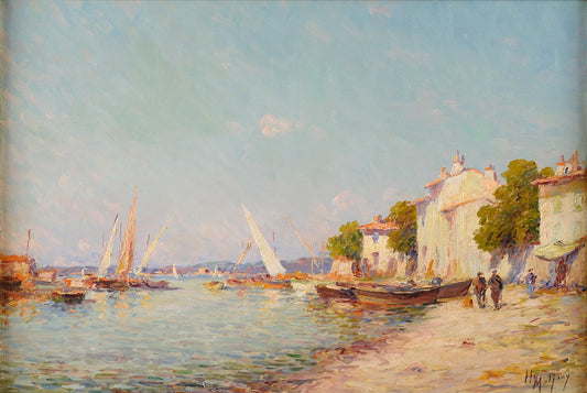 The Port of Martigues, vintage artwork by Henry Malfroy-Savigny, 12x8" (A4) Poster