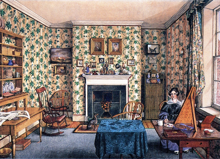 The Artist in Her Painting Room, York, vintage artwork by Mary Ellen Best, A3 (16x12") Poster Print