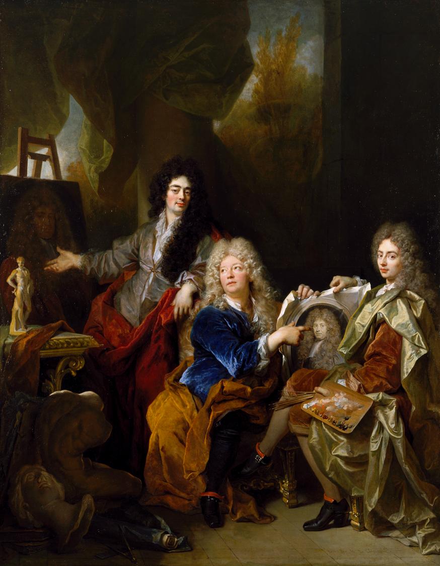 The Artist in his Studio, vintage artwork by Nicolas de Largillière, 12x8" (A4) Poster